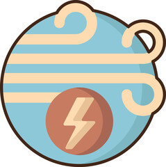 wind energy illustration on a white background     