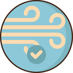 wind illustration on a white background     