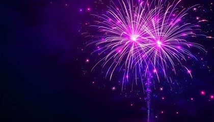 fireworks on the night sky