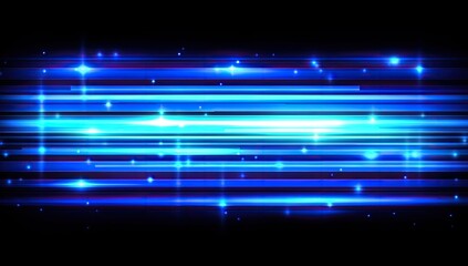 Abstract Blue Light Trails