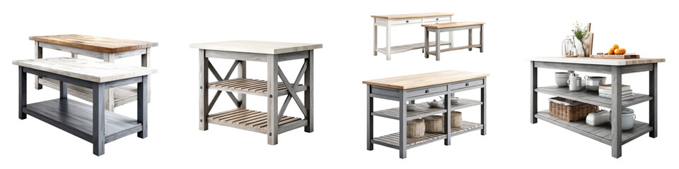 Assorted industrial-style furniture and storage solutions for the home or workplace. long_title:A collection of modern, versatile furniture and