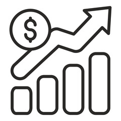 growth icon outline