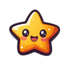 Fototapeta premium funny cartoon star
