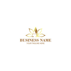 Obraz premium luxury letter a logo design for cosmetic or business with creative illustration
