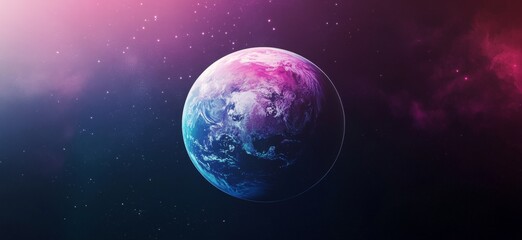 Fototapeta premium Vibrant Earth in Cosmic Space