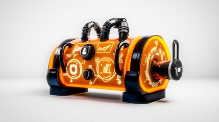 Futuristic Orange Device