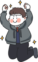 화이팅하는학생