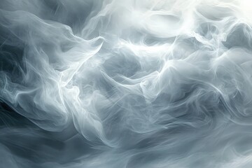 Obraz premium Abstract smoky clouds of grey and white.