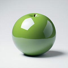 Green still life studio food photography minimalist close-up freshness and health