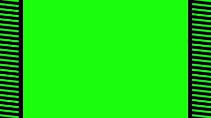Abstract green and black graphic design featuring diagonal stripes creating a frame with a blank green center ideal for graphic compositions or digital artwork usage.