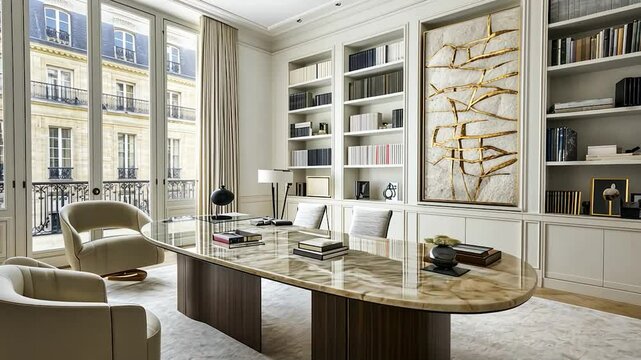 Luxurious Parisian office space with city views