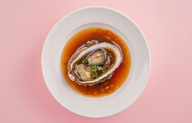 Delicious abalone dishes display