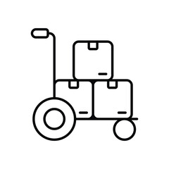 Hand Trolly Vector icon