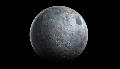 Fototapeta premium realistic image of mercury or a foreign planet isolated on transparent background with detailed surface