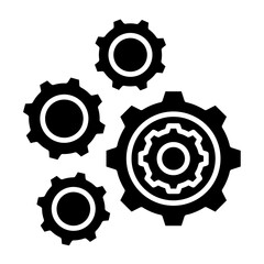Gears And Cogs  Icon Element For Design	