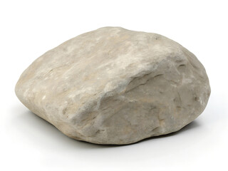 Rock isolated white background.