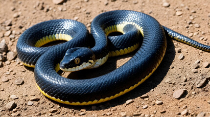 Obraz premium Proteolytic Venom: This venom, present in vipers, causes severe local tissue damage and blood vessel destruction, resulting in swelling, bleeding, and necrosis.