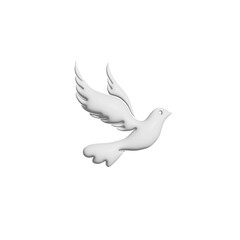 Fototapeta premium 3d render of a dove of peace