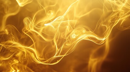 background with gold waving smoke