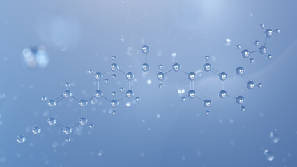 donitriptan molecular structure, 3d model molecule, antimigraine agent structural chemical formula view from a microscope © Сергей Шиманович