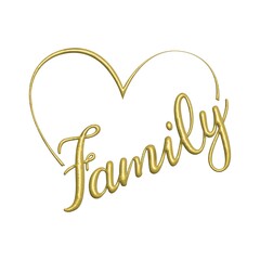 3d render of  a family symbol