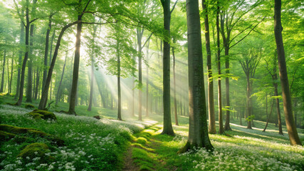 morning in the forest