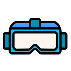 Virtual Reality Headset  Icon Element For Design	