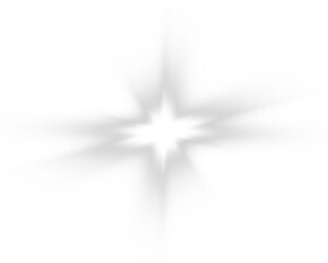 A Radiant Glowing Star with a Warm White Light Perfectly Designed for Various Digital Creations and Artworks