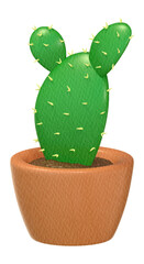 cactus in the pot element. plant and gardening