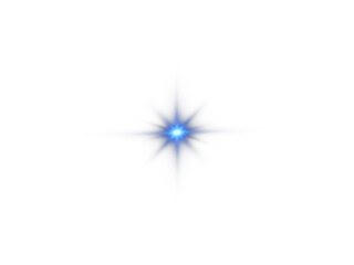 A Radiant Glowing Star with a Warm Blue Light Perfectly Designed for Various Digital Creations and Artworks