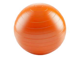 Orange fitness ball