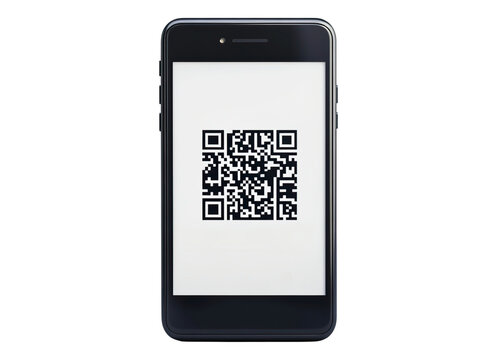 QR code on smartphone