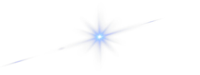 Obraz premium Realistic Sun Flare Effect with a Bright Lens Reflection and a Beautiful Blue Glow Radiating Outward