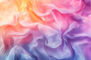Obraz premium Soft Pastel Fabrics with Fluid Movement and Gentle Color Transitions