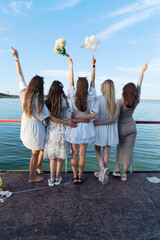 A Joyful Celebratory Friends Gathering by the Water Wonderful Moments Enthusiastically Captured...