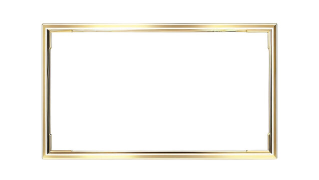 Elegant Gold Frame  Perfect for Certificates, Invitations, or Digital Design Projects