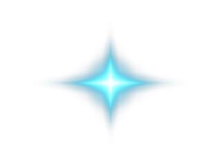 Shimmering Blue Star Glow which emits an Intense Luminescence designed for Visual Enhancement