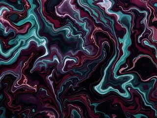 Obraz premium Abstract liquid marble background featuring smooth fluid swirls and gradient color transitions. Modern and elegant texture design perfect for digital art, branding, or graphic design projects