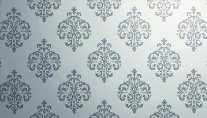 Subtle grey damask pattern with a subtle geometric undertone , illustration, grey, background