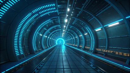 subway train in motion