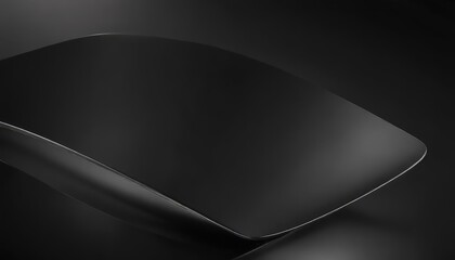 Glossy black aluminum surface reflects light, sleek curves , reflective, sheet
