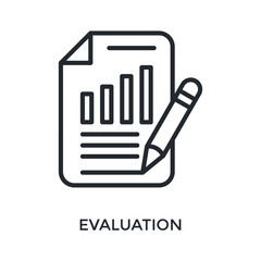 Evaluation Icon Outline Style. Vector Illustration For Graphic Design
