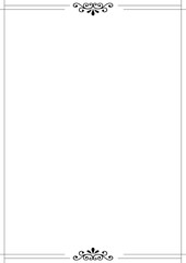 vector frame for text with flowers