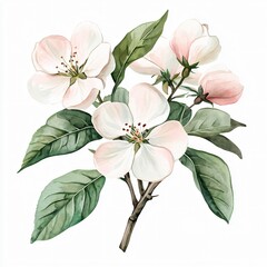 Fototapeta premium Delicate blossom flowers in a tranquil garden setting botanical illustration natural beauty serene environment close-up view floral art
