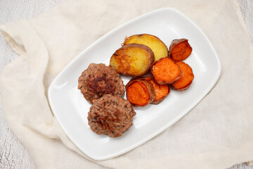 Homemade fried meatballs