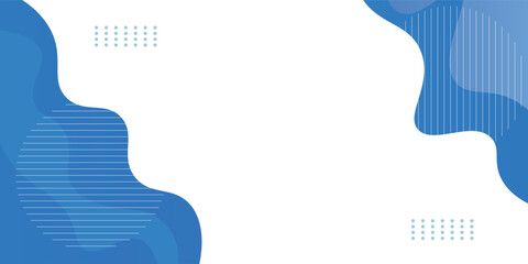 Blue wave abstract background. Liquid color background design. Fluid gradient shapes composition. Futuristic design for posters, banner, web header, presentation design and much more