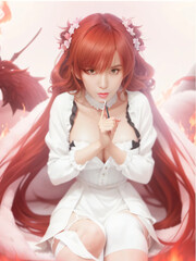 A portrait of a young sorceress in a fantasy world.