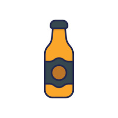 Beer Bottle Vector icon