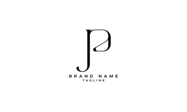 JPD, JDP, PJD, PDJ, DPJ, DJP, JPA, JAP, PJA, PAJ, APJ, AJP, JA, AJ, Abstract initial monogram letter alphabet logo design