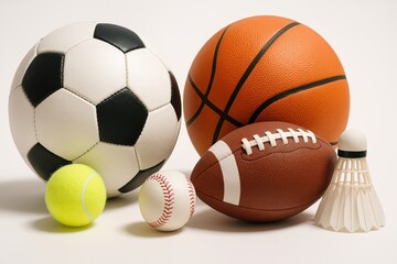 Diverse sports balls collection
